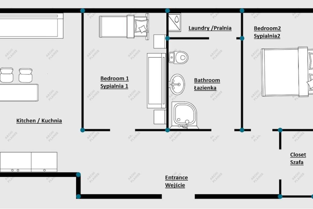 Modern 2 Bedroom Apartment/Kazimierz/Paulinska St. Cracovia Exterior foto